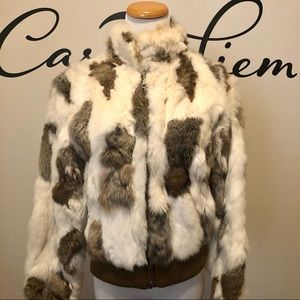 Vintage Wilson Leather fur bomber jacket